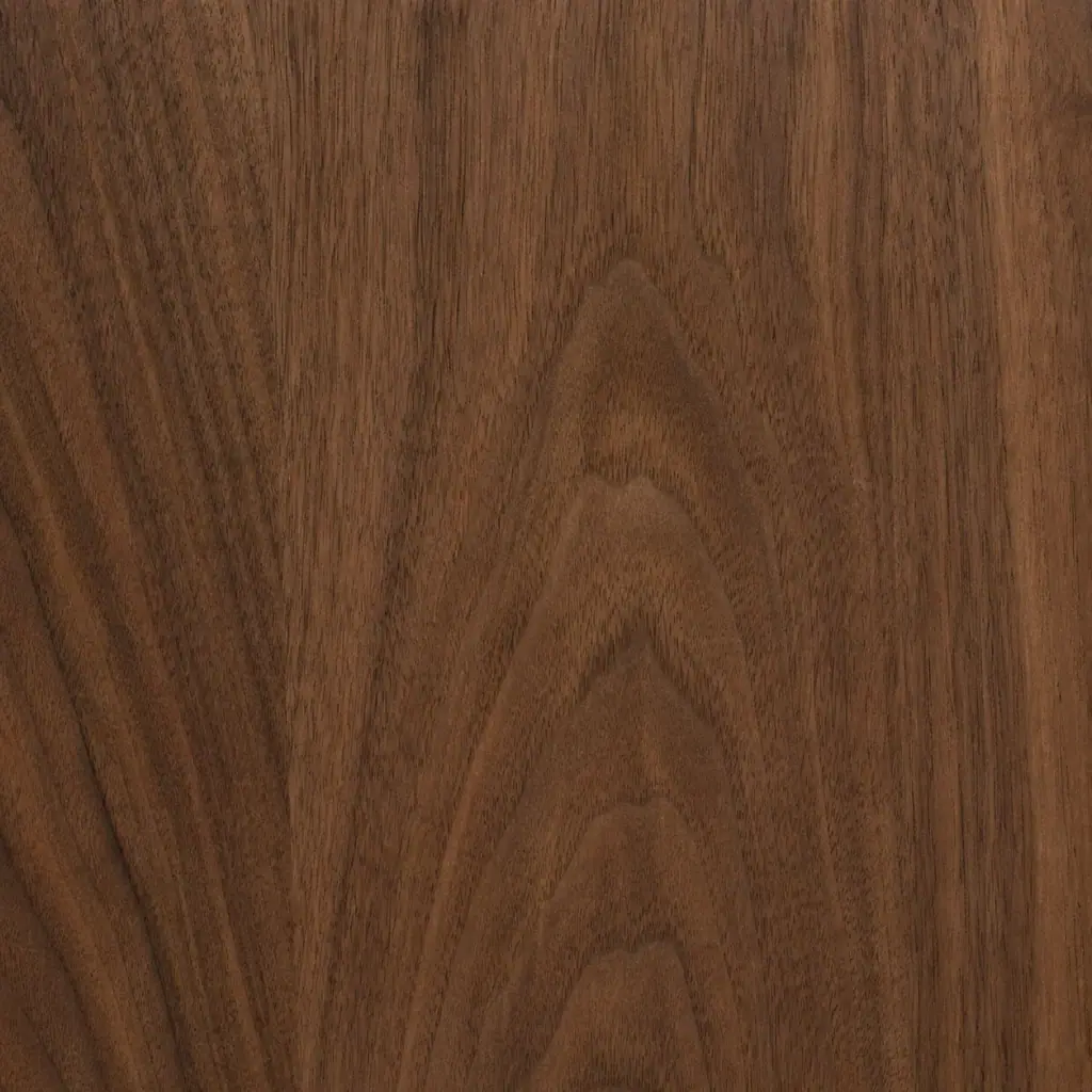 Walnut veneer sample showing straight dark grain